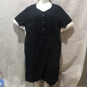 Bloomchic black short sleeve dress